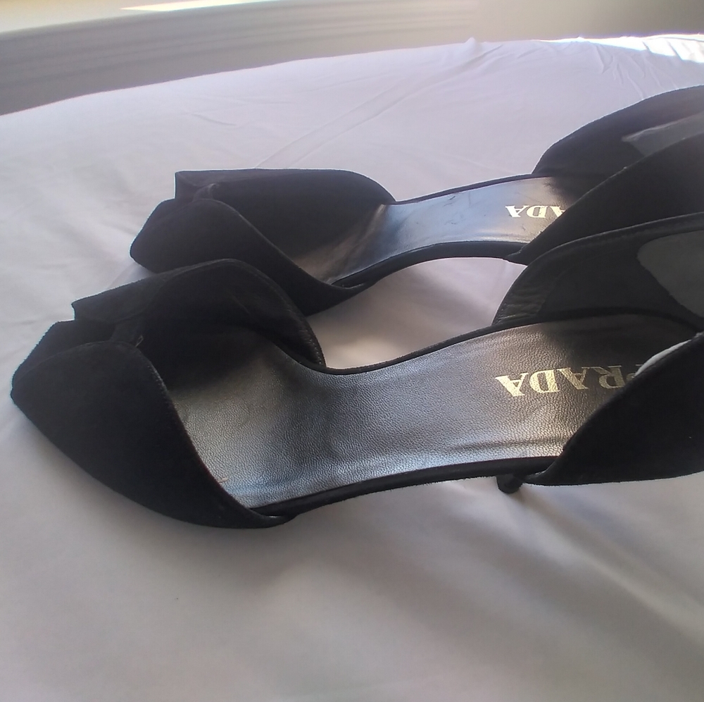 Prada peep toe